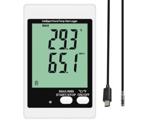 Máy ghi nhiệt độ và độ ẩm báo động bằng âm thanh và hình ảnh DWL-20E